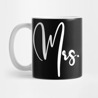 Mrs And Mr Wedding Couple Matching Mug